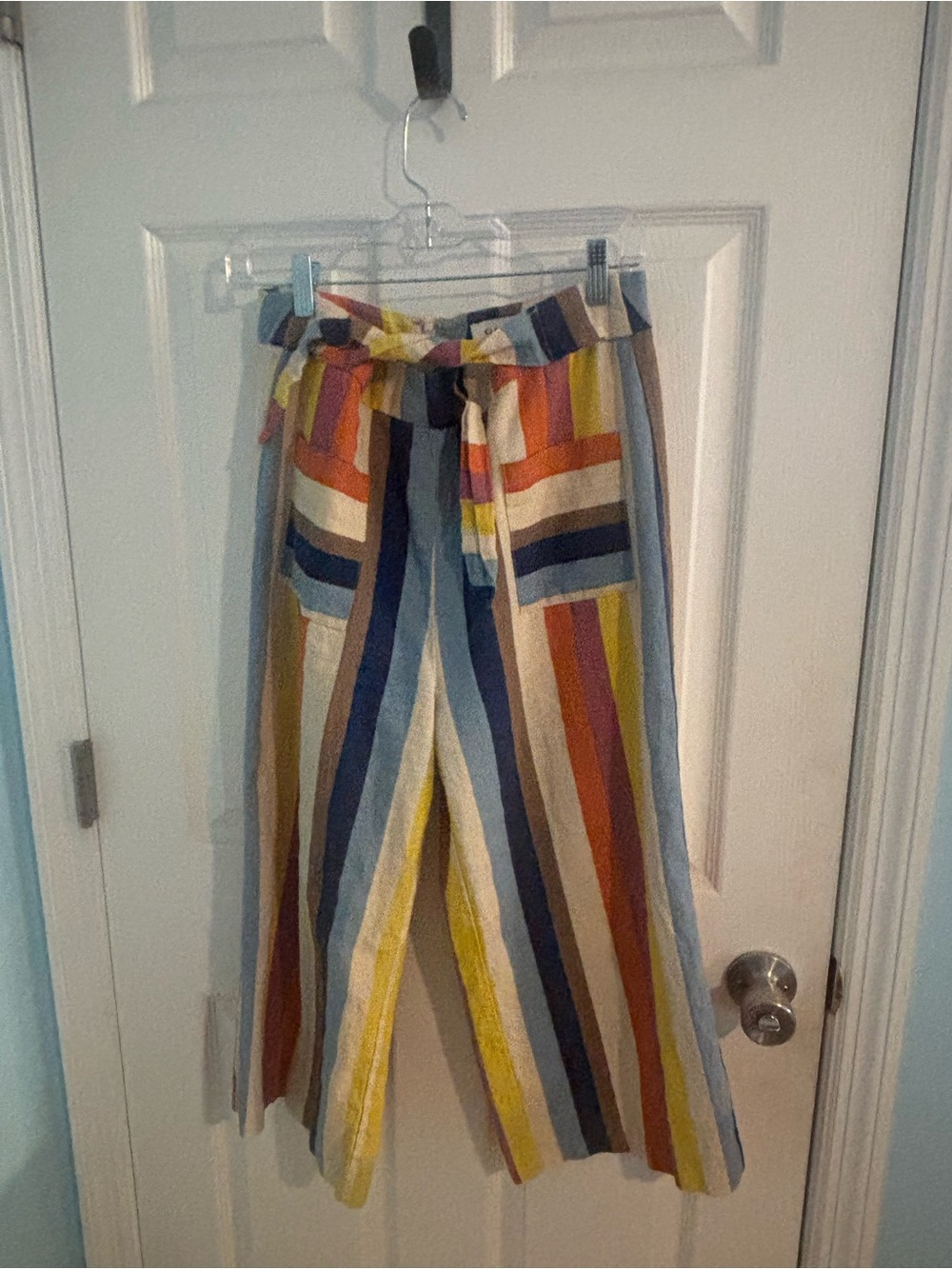 Gilli Multicolor Vertical-Stripe Wide-Leg Pants
